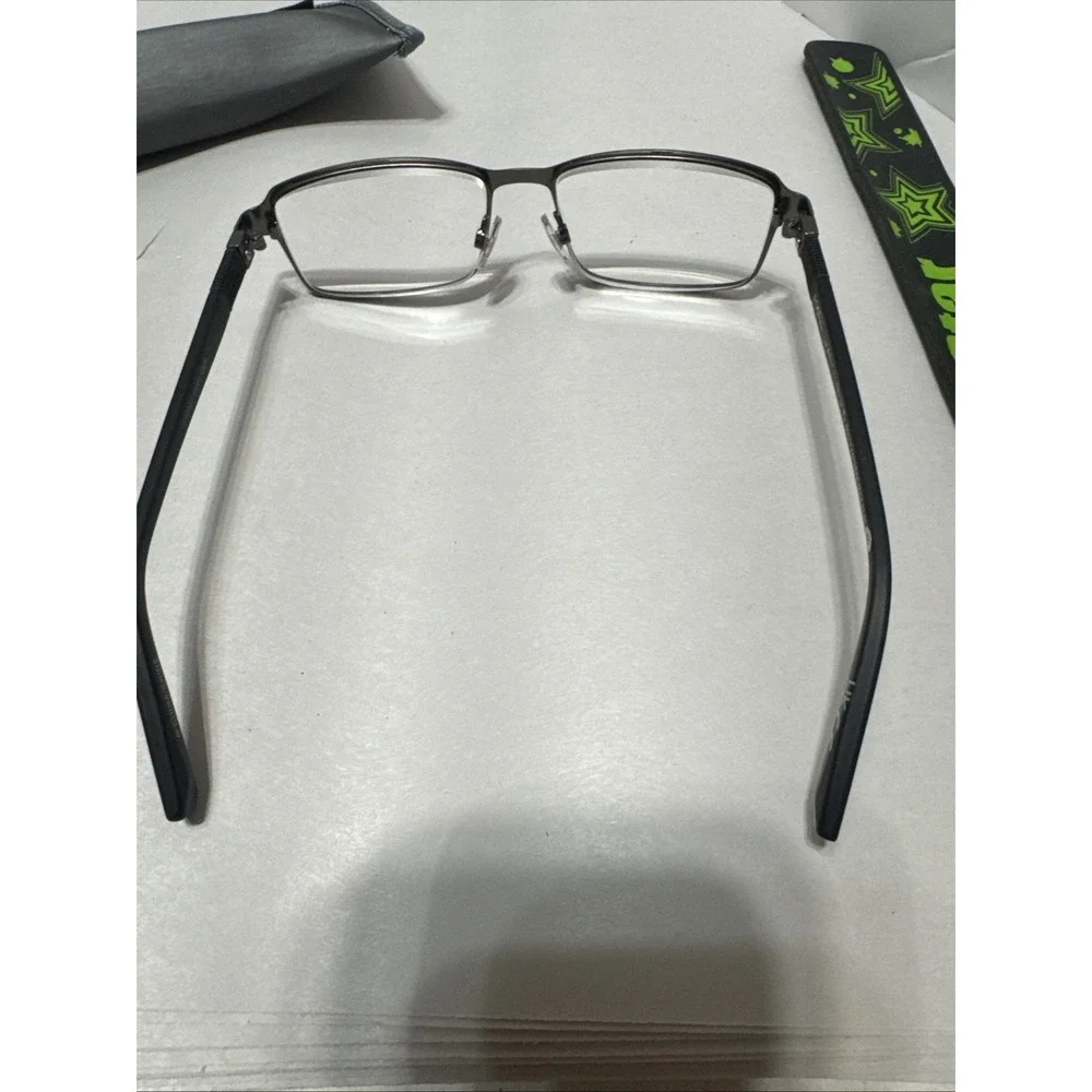 Foster Grant Ti-TECH Ti Titanium Square Men's Glasses Black 55-17 - 140